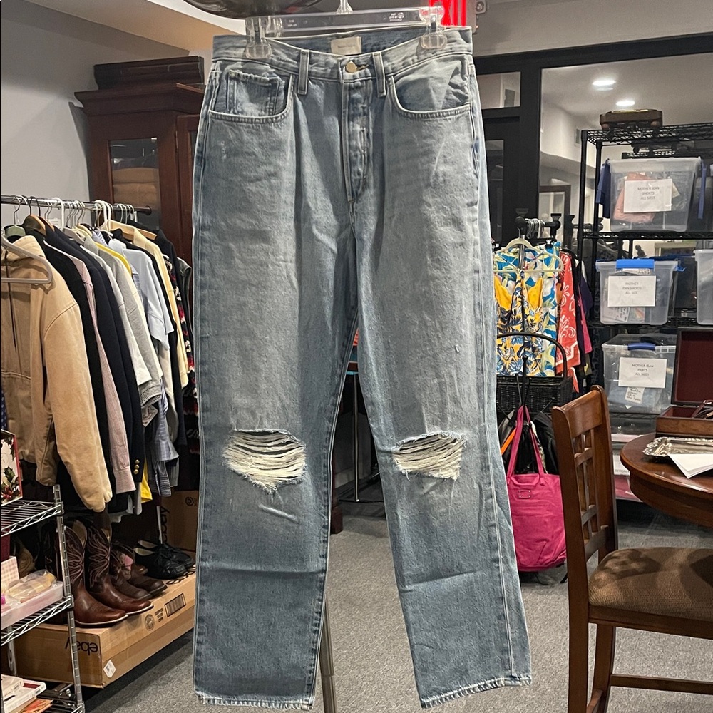 Favorite Daughter Cheshire Jeans Size 29 Straight Leg High Waist light wash NWT